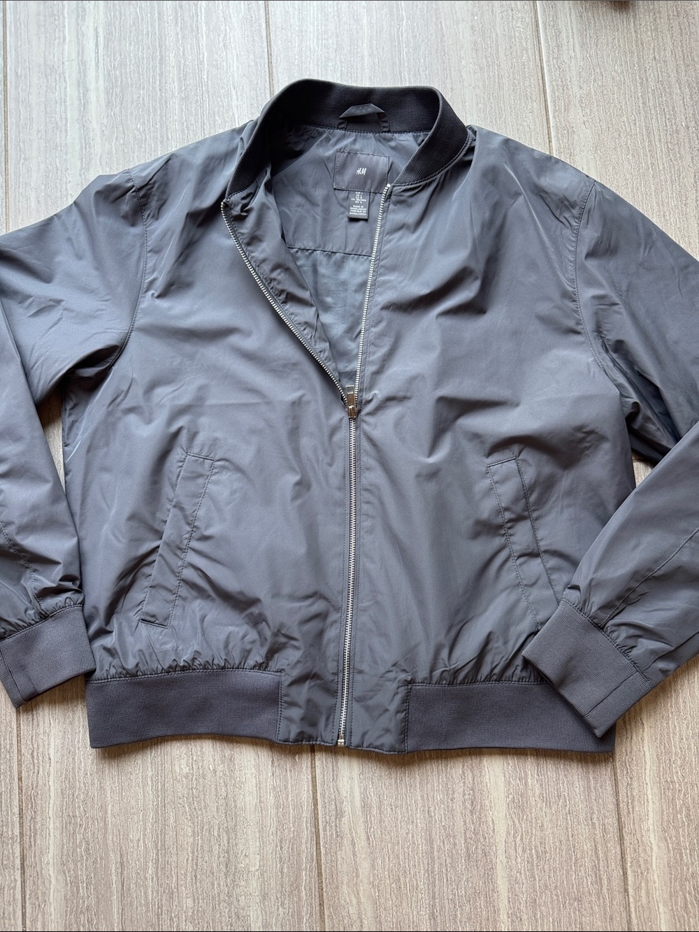 H&M Men's Dark Gray Bomber Jacket